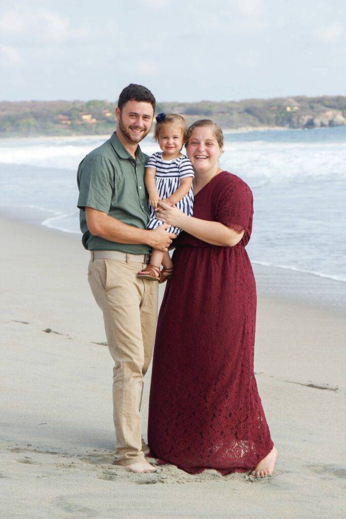 Vincent and Kayla on beach